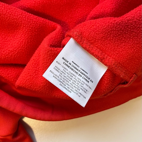 Nike Dri-Fit Swoosh Hoodie - Hot Red & Fleece Lined - Size Medium - Picture 11 of 12